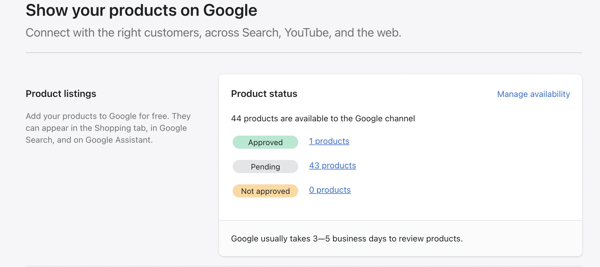google shopping ads approved