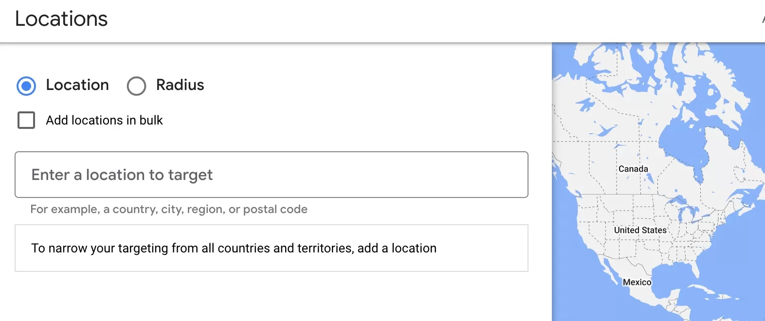 location targeting