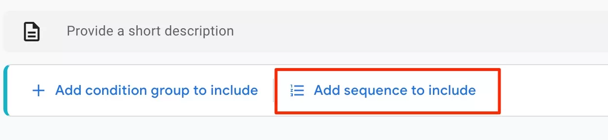 add sequence